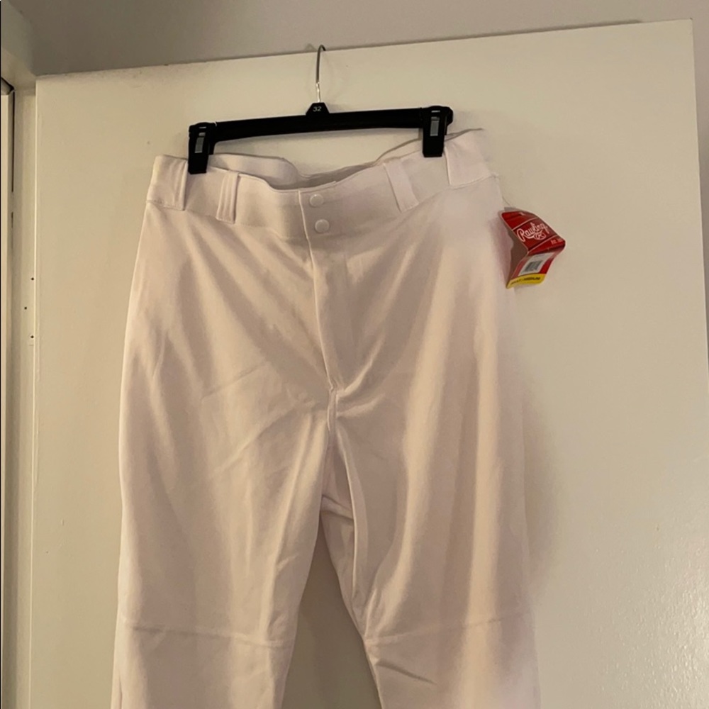 Size ADULT MEDIUM white softball baseball pants